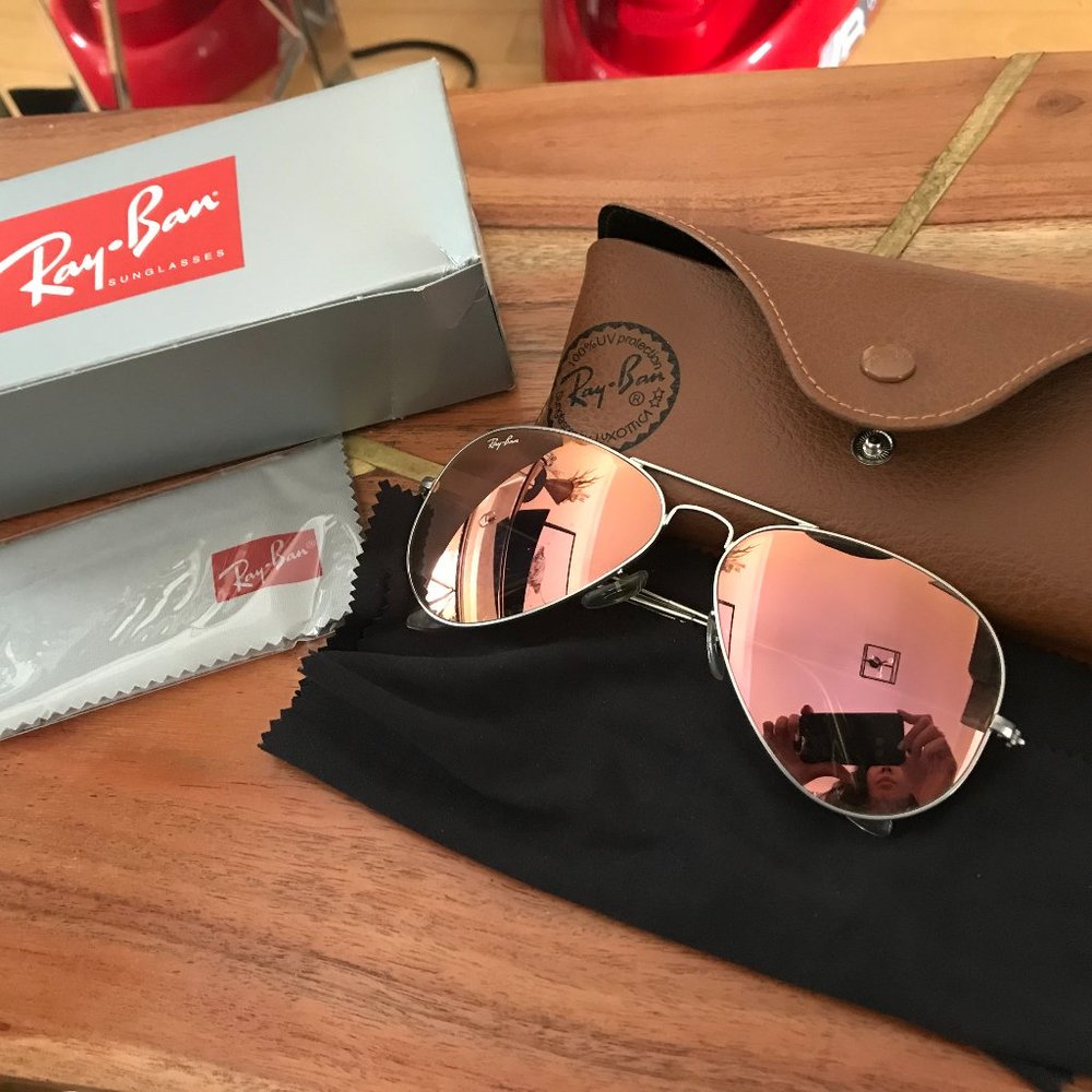 Ray-Ban unisex RB3025 aviator sunglasses 58mm